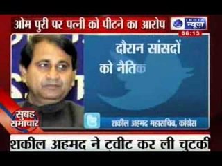 India News : Om Puri absconding after being charged with domestic violence