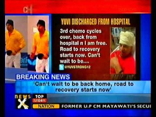 Yuvraj discharged from hospital; 3rd round of chemotherapy over- NewsX
