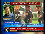 Bribery row: Army Chief sends written reply to CBI - NewsX