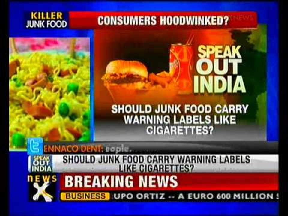 Speak out India: Should junk food carry warning label? - NewsX