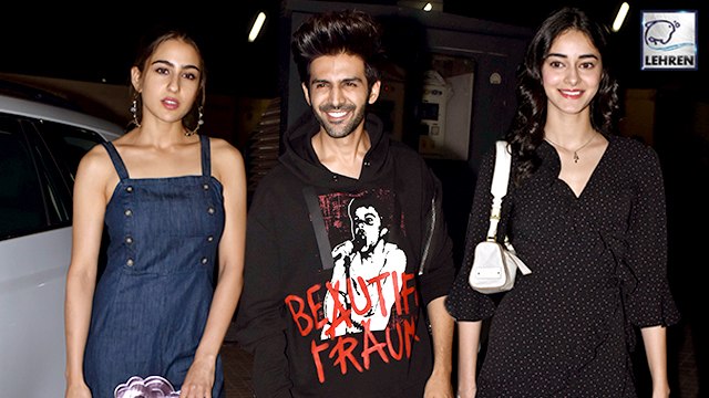 Kartik, Sara And Ananya Clash At Luka Chuppi Special Screening