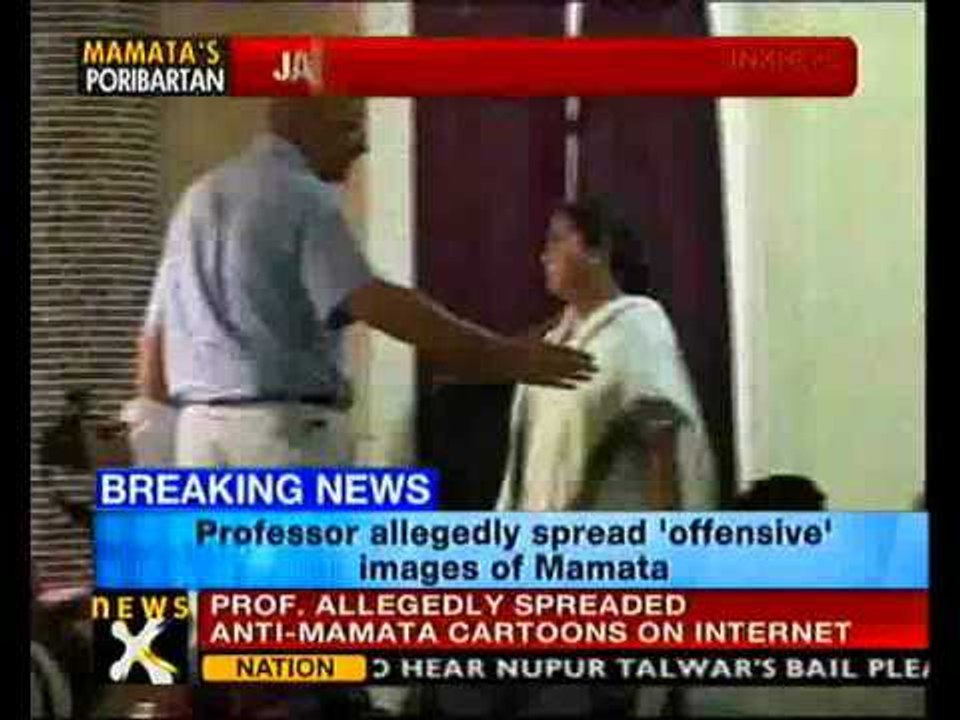 Professor arrested for anti-Mamata cartoons - NewsX