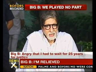 Didn't quit politics due to Bofors Big B - NewsX