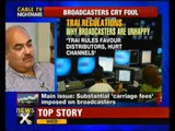 Broadcasters protest TRAI's decision to allow carriage fees - NewsX