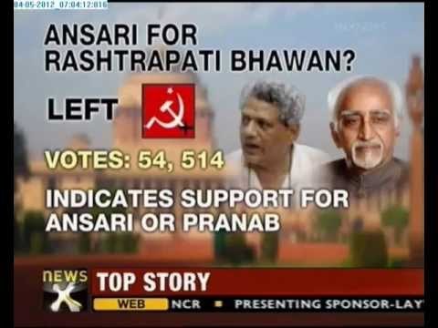 Presidential elections: Hamid Ansari tops list of presidential hopefuls - NewsX