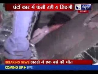 4 Injured in Train and Car crash at Agra