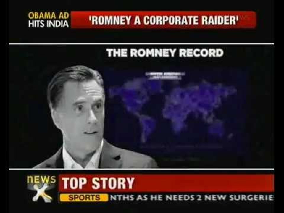 Obama's campaign blames Romney of outsourcing US jobs to India - NewsX