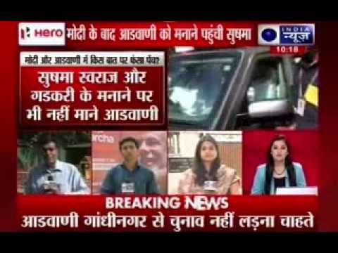 After Narendra Modi, Sushma Swaraj pays visit to L K Advani