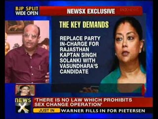 Raje defies Gadkari's summons - NewsX