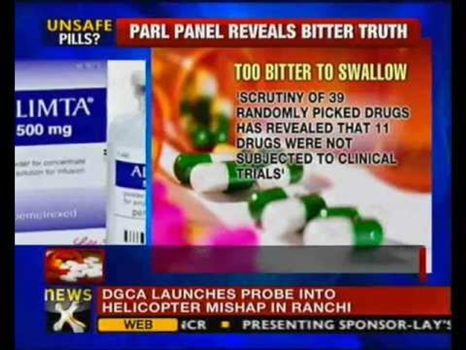 Drugs being sold without human trials: Parliamentary panel - NewsX