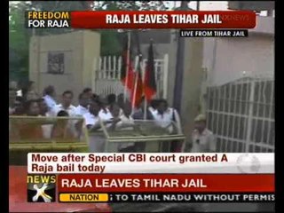 2G Scam case: A Raja walks out of Tihar jail - NewsX