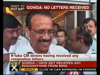 I haven't received any resignations: Sadananda Gowda - NewsX