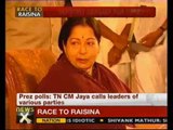 Presidential polls: Jayalalithaa seeks support for Sangma - NewsX
