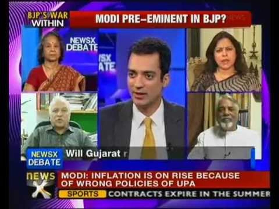 Narendra Modi sidelines Advani at BJP National Executive meet - NewsX