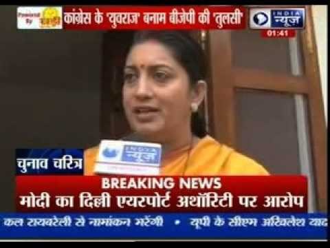 BJP picks Smriti Irani to take on Rahul Gandhi in Amethi