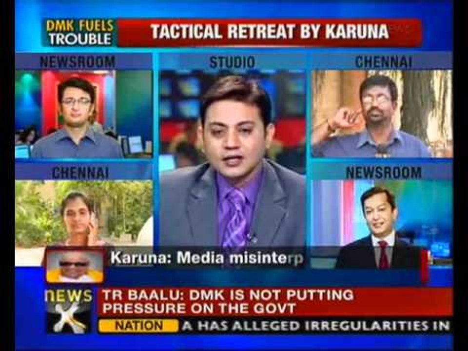 DMK chief Karunanidhi retreats over remarks to quit UPA - NewsX
