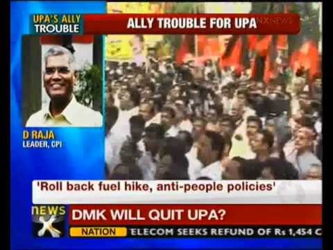 Karunanidhi threatens to quit UPA over petrol hike NewsX.