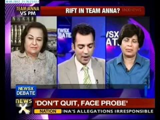 NewsX@9 Team Anna targets Prime Minister - NewsX.mov