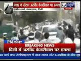 Arvind Kejriwal punched during campaigning in Delhi