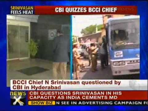 CBI questions BCCI Chief N Srinivasan in Jagan case - NewsX