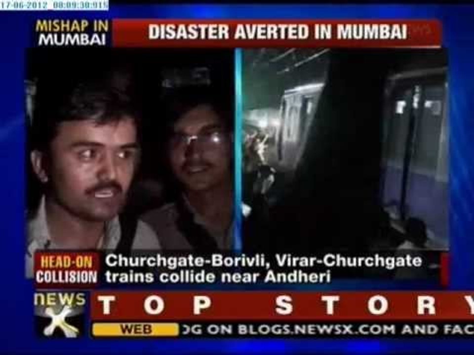 Mumbai: Two suburban local trains collide - NewsX