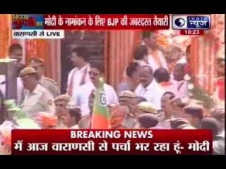 Narendra Modi to file nomination from Varanasi today