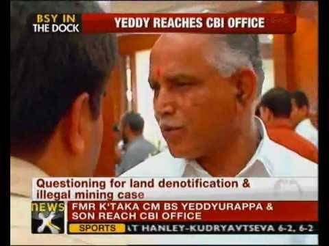 Illegal mining case: Yeddy reaches CBI office for questioning - NewsX