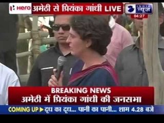 Priyanka Vadra campaigns in Amethi