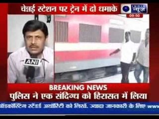 One dead, 14 injured in twin blasts on a Chennai train