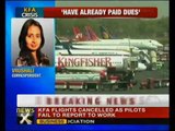 Kingfisher pilots on strike, several flights cancelled - NewsX