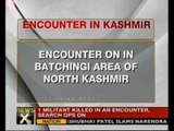 Militant killed in encounter in Kashmir - NewsX
