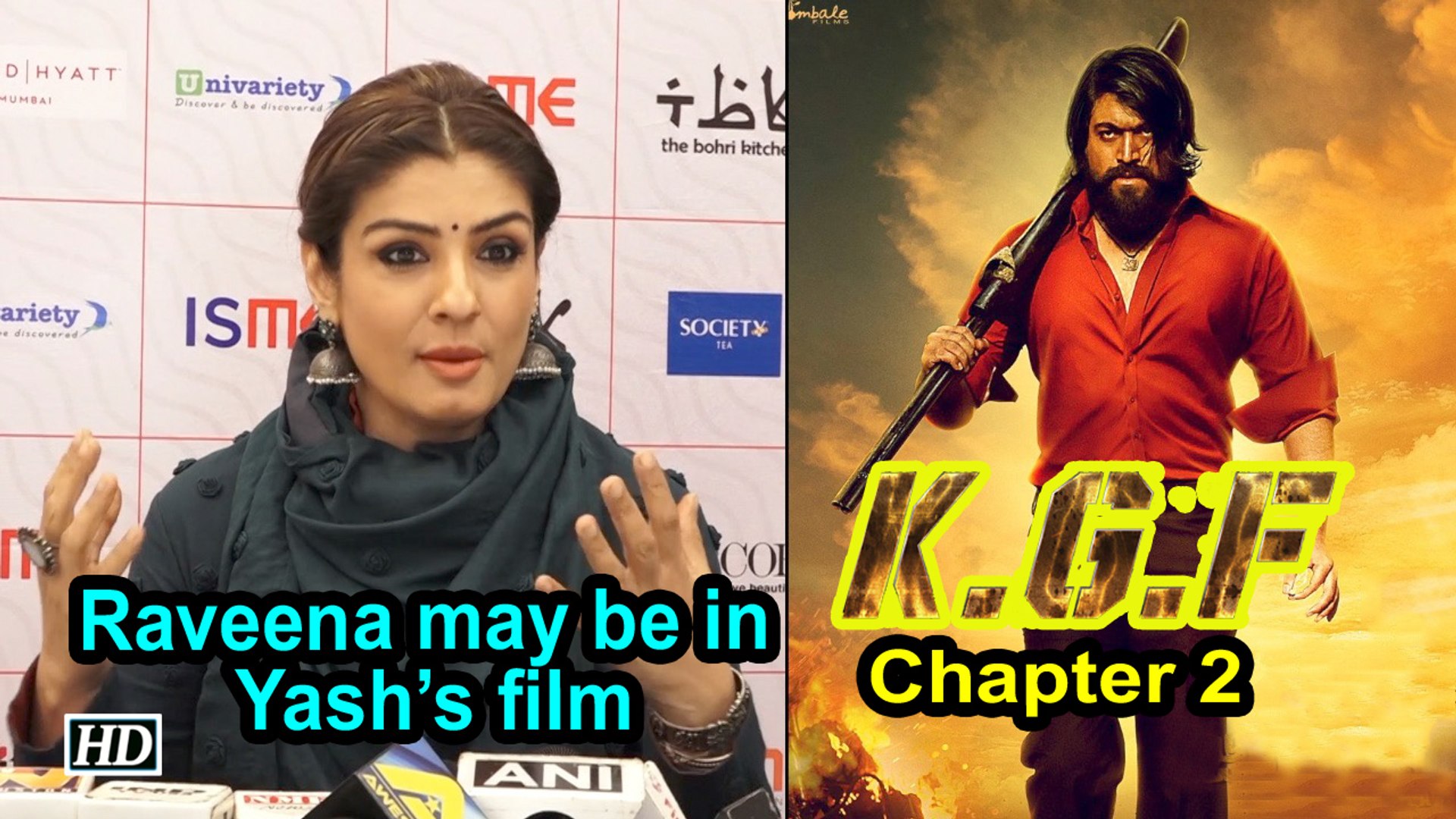 Kgf Chapter 2 Raveena Tandon May Be Part Of Yash S Film Video