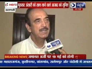 Ghulam Nabi Azad  speaks exclusively to India News