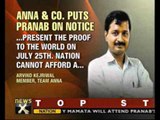 Will release proof of corruption against Pranab: Team Anna - NewsX