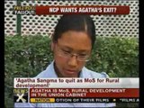 Agatha Sangma offers to quit - NewsX