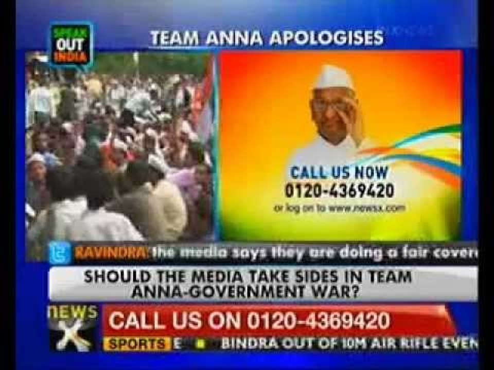 Speak out India: Media's role in Anna Hazare's movement under scanner - NewsX