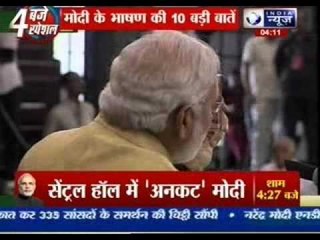 Emotional Modi turns statesman, dedicates govt to poor