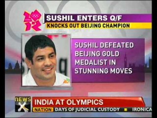 Wrestler Sushil Kumar storms into Olympic semi-finals - NewsX