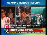 Olympic medalists return to rousing welcome - NewsX