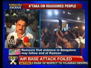 5,000 North-East people leave Bangalore - NewsX