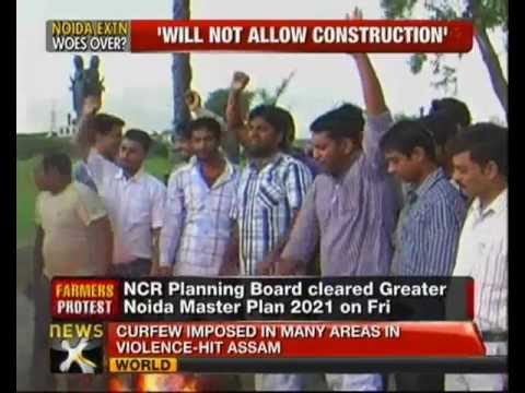 Noida extension master plan approved, farmers protest - NewsX