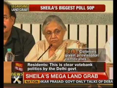 Unauthorised colonies in Delhi to be regularised: Sheila Dikshit - NewsX