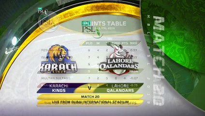 [HIGHLIGHTS] Match 20 - Lahore Qalandars Vs Karachi Kings - HBL PSL 4 - 2019