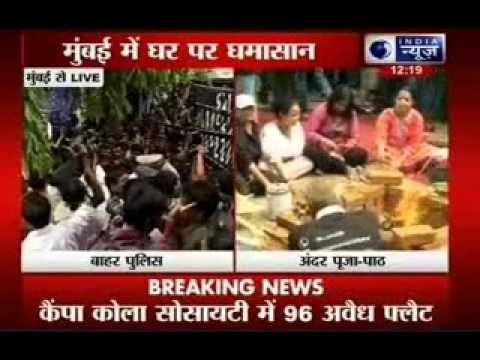 Campa Cola residents form human chain to protest BMC eviction