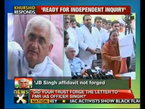Salman Khurshid loses cool, says trust did no wrong NewsX