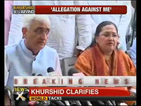 Salman Khurshid refutes charges against NGO - NewsX
