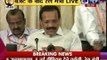 Rail Minister Sadananda Devgawda speaks after the budget