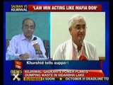 Khurshid behaving like mafia don: Prashant Bhushan - NewsX