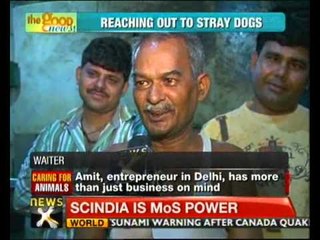 Good news: Delhite turns savior for street dogs - NewsX