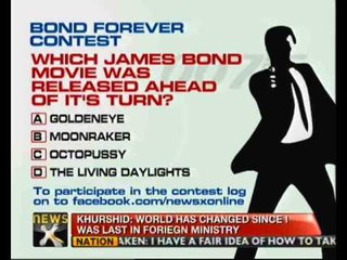 James Bond 007 - Bond forever contest - NewsX